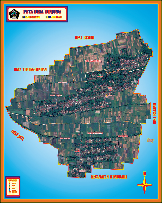 Peta Administrasi Desa Tunjung